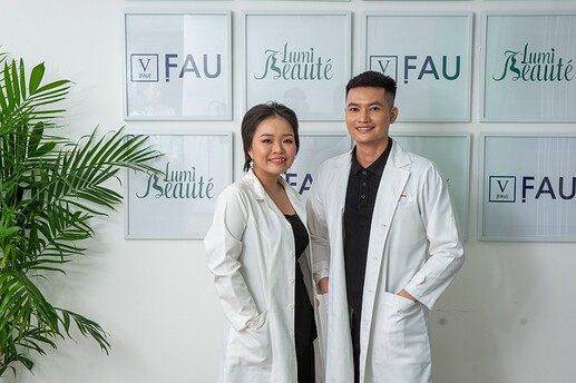 Bác sĩ Nam và bác sĩ Hương đã tin chọn FAU SOS cho việc trị liệu da kích ứng sau treatment.