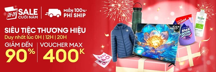 Lazada sale cuối năm