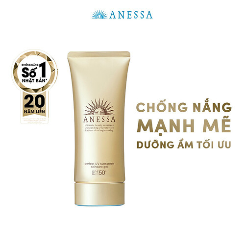 Kem chống nắng dạng gel dưỡng da bảo vệ hoàn hảo ANESSA Perfect UV Sunscreen Skincare Gel SPF 50+ PA++++