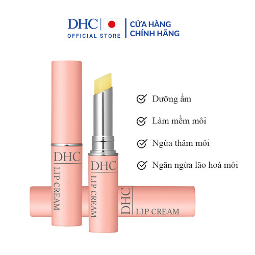 Son dưỡng môi DHC Lip Cream 15g của Nhật giúp môi trở nên mềm mại mịn màng