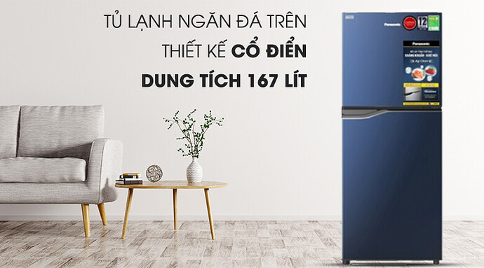 Tủ Lạnh Panasonic 167 Lít Inverter NR-BA189PAVN