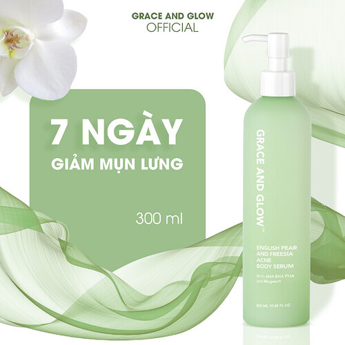 Grace and Glow English Pear and Freesia Acne Body Serum