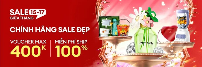 Lazada sale giữa tháng 15-17.10