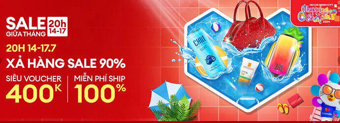 Lazada sale giữa tháng