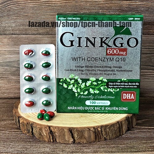 Viên uống bổ não giúp tăng cường trí nhớ Ginkgo