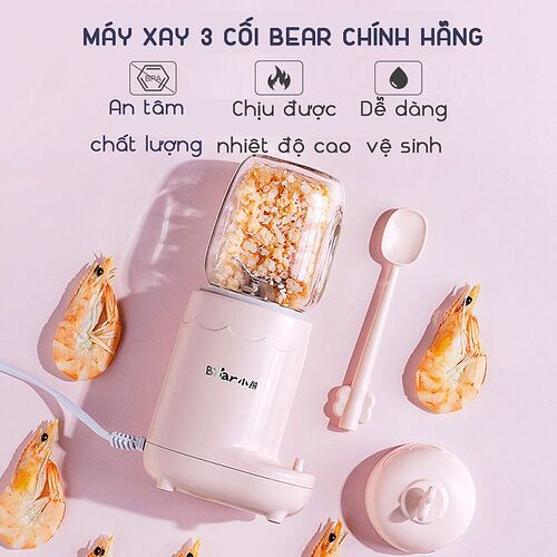 Mua máy xay đồ ăn dặm cho bé Bear chính hãng giá tốt