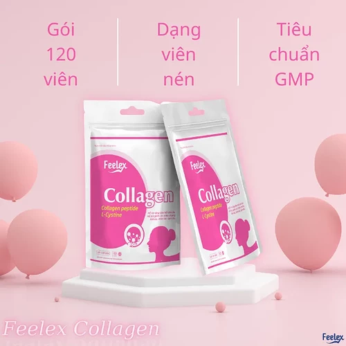 Viên uống Feelex Collagen giúp làm đẹp da, chống lão hóa gói 120 viên