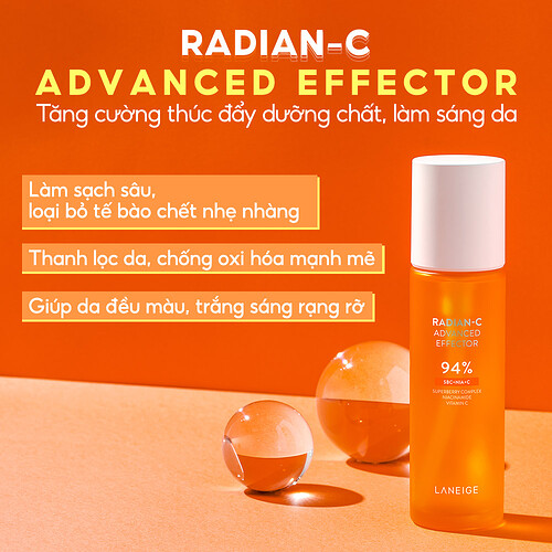 Tinh chất thúc đẩy sáng da vượt trội Laneige Radian-C Advanced Effector 150ml