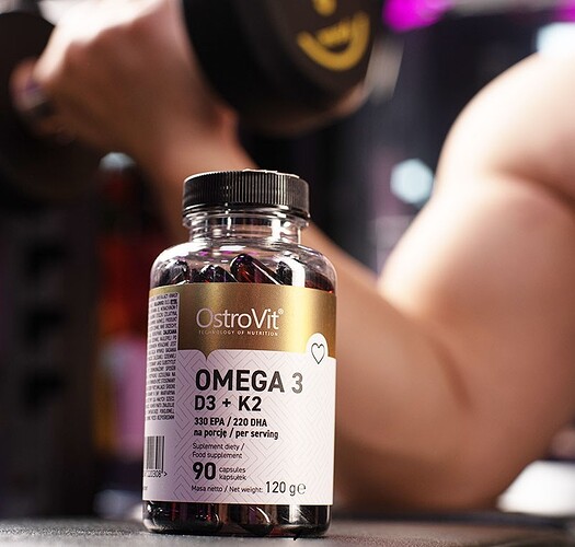 Ostrovit Omega3 + D3 + K2 bổ sung dưỡng chất từ dầu cá