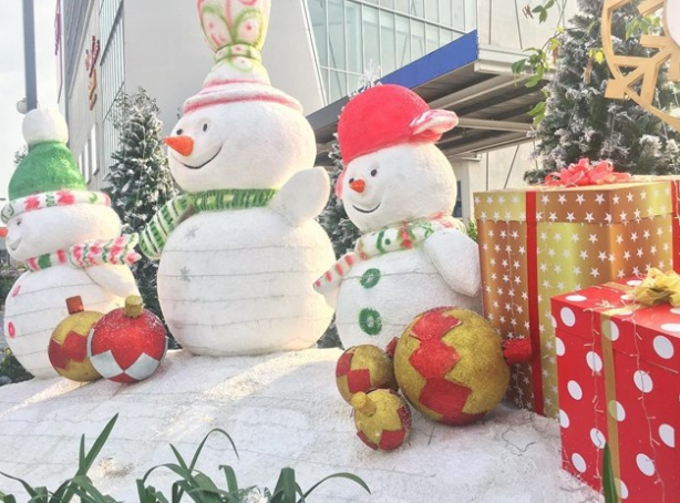 khu vườn tuyết tại trung tâm thương mại Aeon Mall Bình Tân